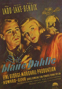 The Blue Dahlia Movie Poster Print showcasing classic film noir imagery.