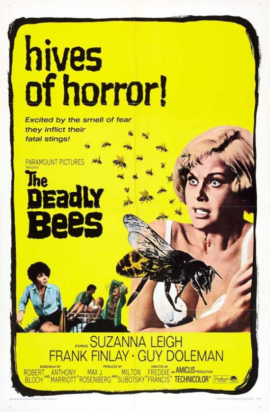 The Deadly Bees Movie Poster Print showcasing classic horror film art.