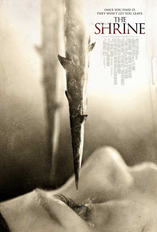 The Shrine Movie Poster Print showcasing horror film artwork.