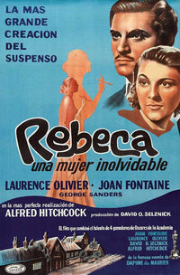 Rebecca Movie Poster Print featuring classic film imagery.