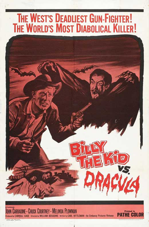 Billy the Kid vs Dracula Movie Poster Print (27x40)