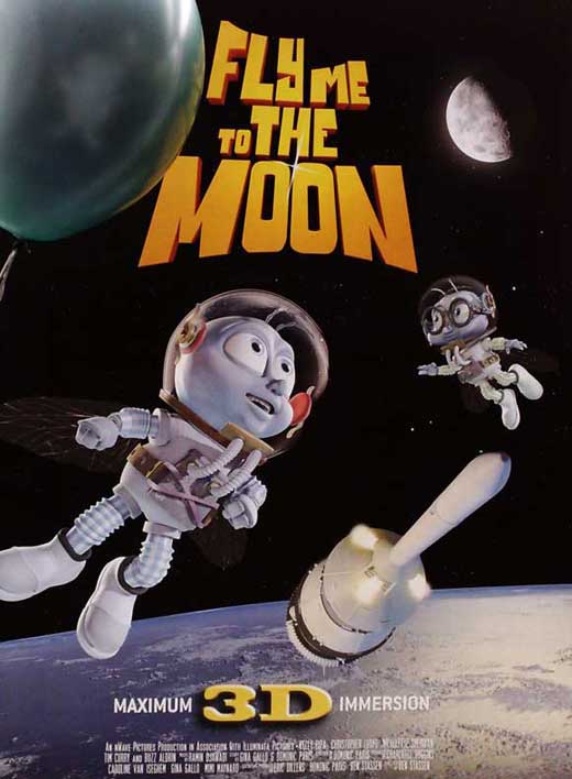 Fly Me To The Moon Movie Poster Print - Vintage Cinema Artwork