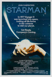 Starman Movie Poster Print showcasing vibrant sci-fi artwork
