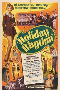 Holiday Rhythm Movie Poster Print showcasing festive design.
