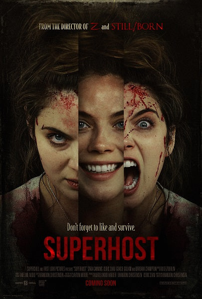 Superhost Movie Poster Print showcasing dramatic cinematic imagery.