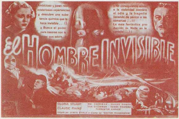 The Invisible Man Movie Poster Print (11x17) - Classic Horror Art