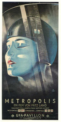 Metropolis Movie Poster Print showcasing iconic sci-fi art.