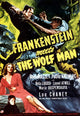 Frankenstein Meets the Wolfman Movie Poster Print featuring iconic horror characters.