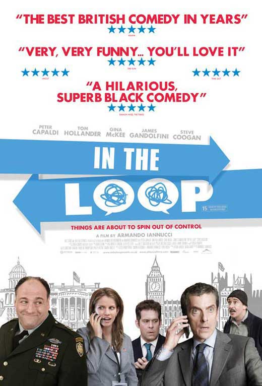 In the Loop Movie Poster Print showcasing political satire.