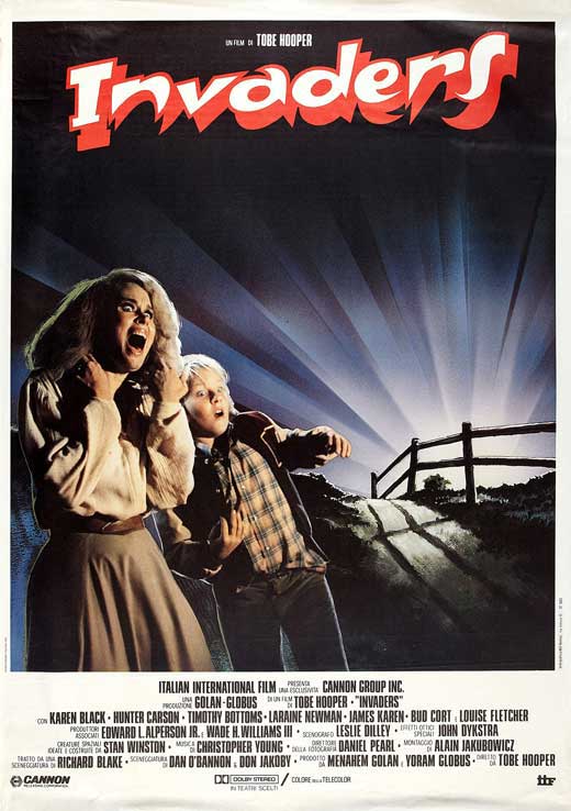Invaders from Mars Movie Poster Print showcasing classic sci-fi artwork.