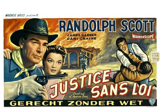 Shoot-Out at Medicine Bend Movie Poster Print showcasing vibrant western imagery.