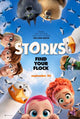 Storks Movie Poster Print showcasing colorful characters and whimsical design.