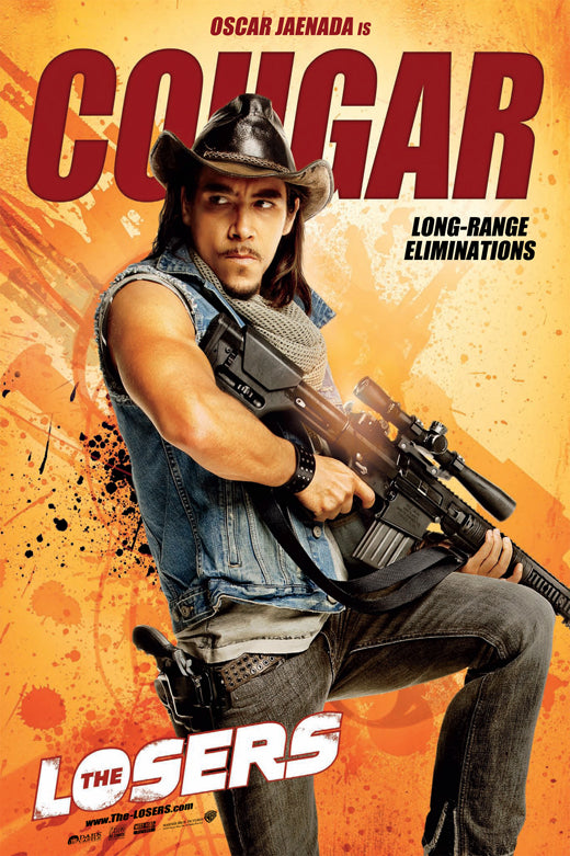 The Losers movie poster print featuring action-packed scenes and characters.