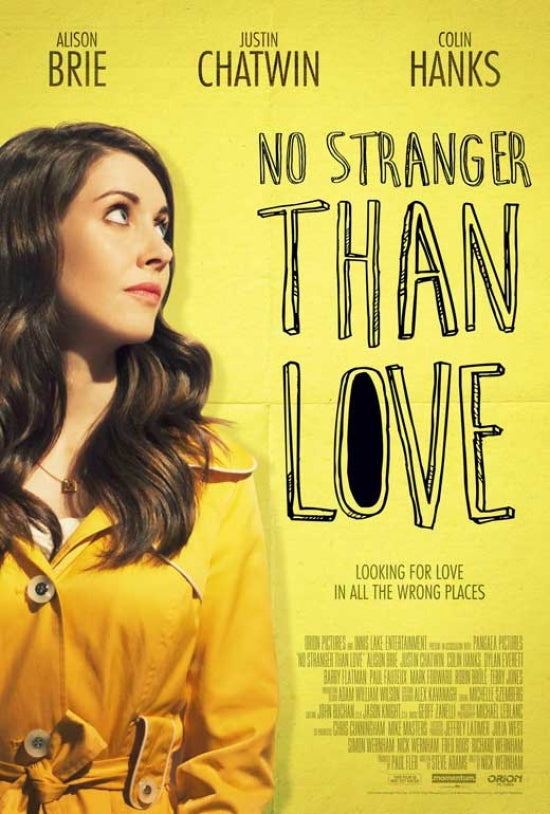 No Stranger Than Love Movie Poster featuring whimsical design.