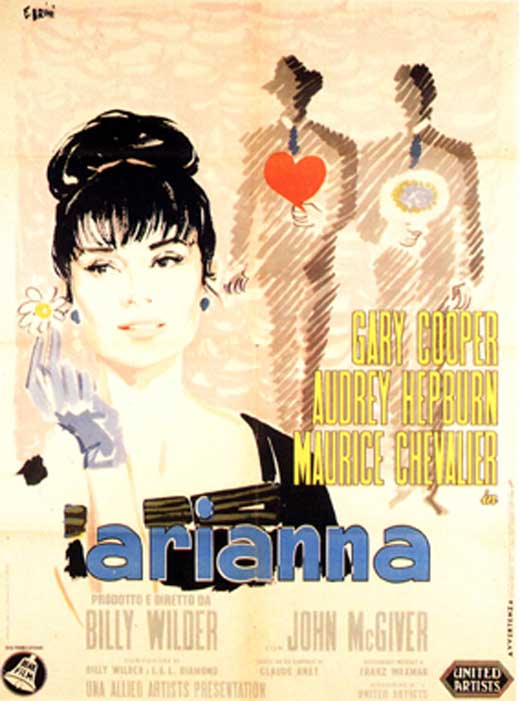 Love in the Afternoon Movie Poster Print showcasing classic cinema art.