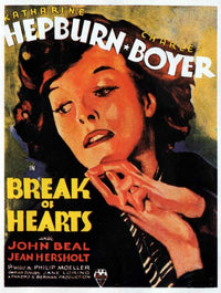 Break of Hearts movie poster print showcasing emotional artwork.