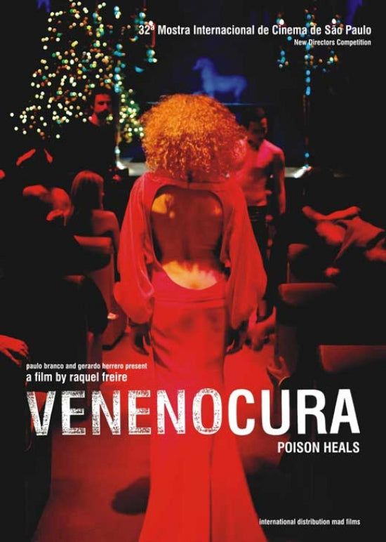 Veneno Cura Movie Poster showcasing vibrant colors and captivating imagery.