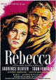 Rebecca Movie Poster Print showcasing the haunting elegance of the classic film.