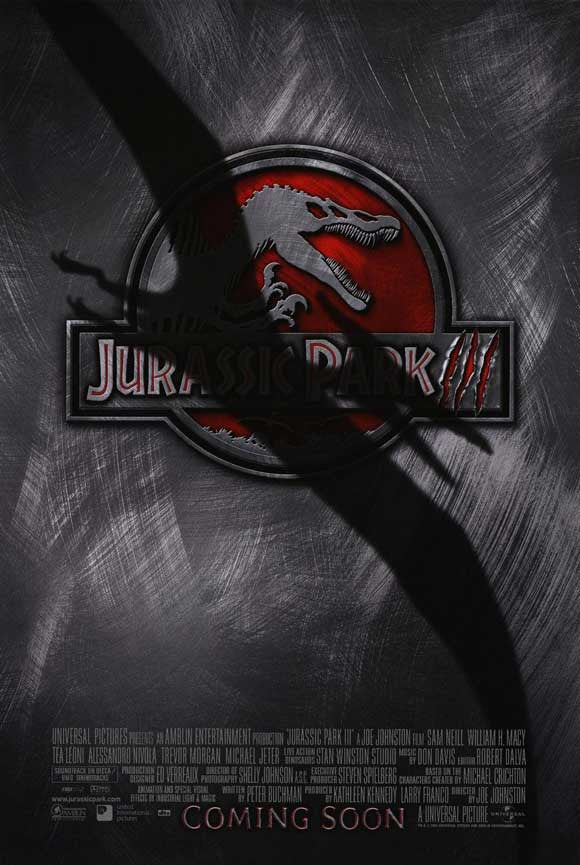 Jurassic Park 3 Movie Poster Print (11 x 17)