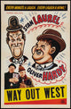 Way Out West Movie Poster Print showcasing classic cinema art.