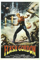 Flash Gordon Movie Poster Print featuring vibrant colors and iconic imagery.