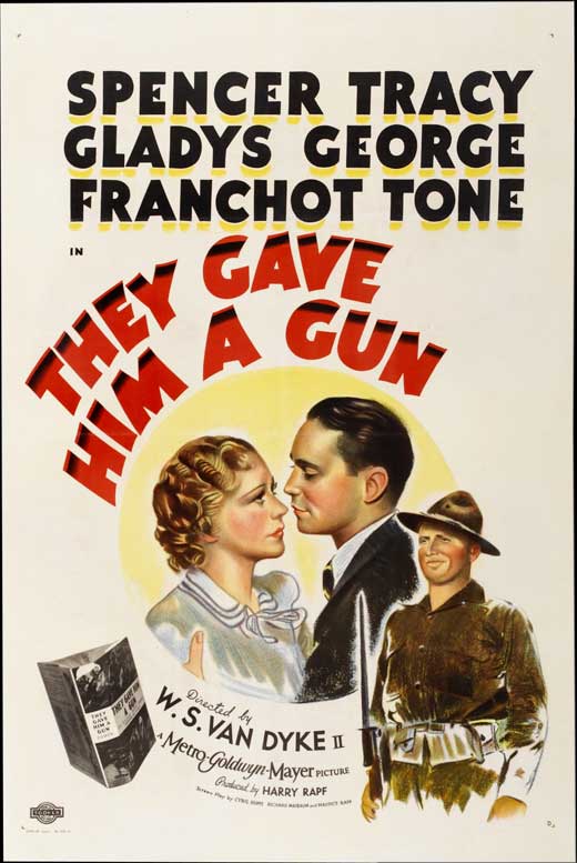 They Gave Him a Gun movie poster print showcasing dramatic visuals.