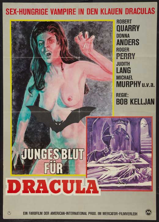 Count Yorga, Vampire Movie Poster Print showcasing classic horror imagery.