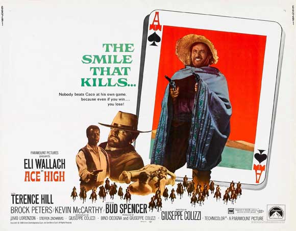 Ace High Movie Poster Print showcasing classic western film art.