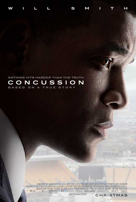Concussion Movie Poster Print featuring dramatic artwork.