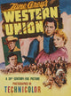 Western Union Movie Poster Print showcasing classic Western film art.