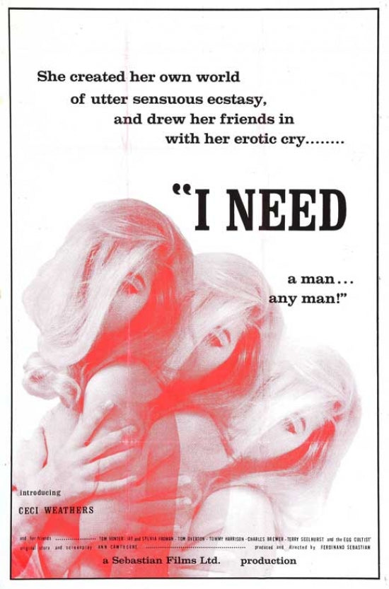 I Need a Man Movie Poster Print showcasing classic cinema art.