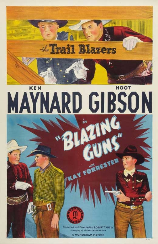 Blazing Guns Movie Poster Print showcasing classic film art.