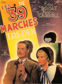 The 39 Steps Movie Poster Print - Classic Alfred Hitchcock Film
