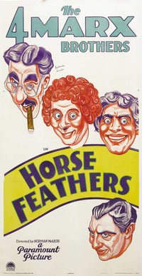 Horse Feathers Movie Poster Print featuring classic film imagery.
