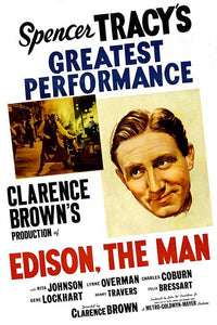 Edison the Man Movie Poster Print showcasing cinematic history.