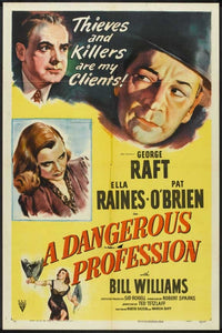 A Dangerous Profession Movie Poster Print showcasing suspenseful cinema art.