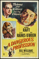 A Dangerous Profession Movie Poster Print showcasing suspenseful cinema art.