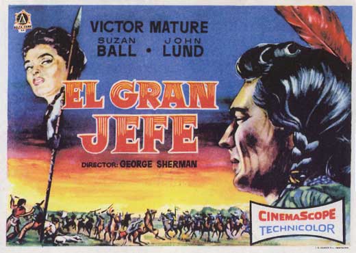 Chief Crazy Horse Movie Poster Print showcasing Native American heritage.