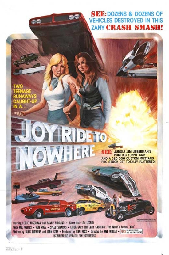 Joyride to Nowhere Movie Poster Print showcasing cinematic artwork.