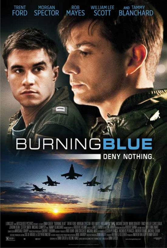 Burning Blue Movie Poster Print showcasing dramatic imagery.