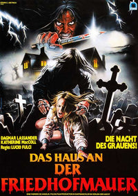 The House by the Cemetery Movie Poster Print showcasing horror film art.