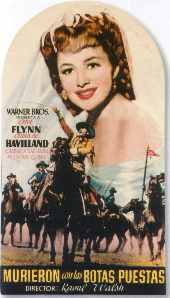 They Died with Their Boots On movie poster print showcasing classic Western film art.