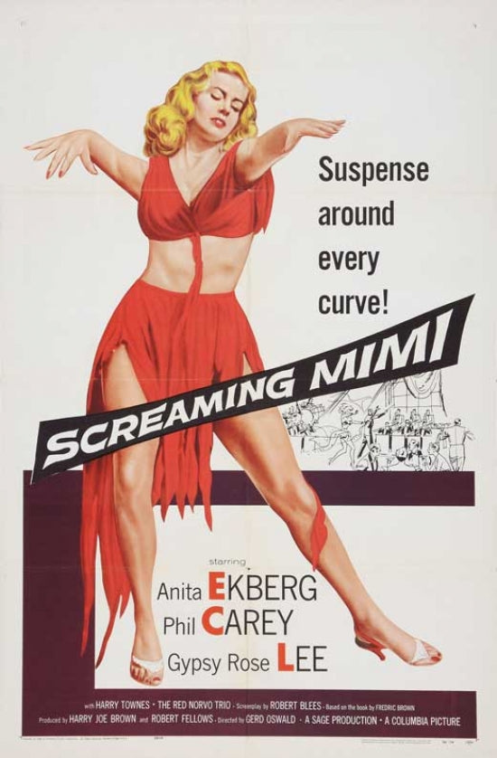 Screaming Mimi Movie Poster Print showcasing vibrant colors and dynamic imagery.
