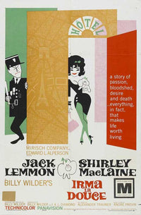 Irma La Douce Movie Poster Print showcasing classic film art.