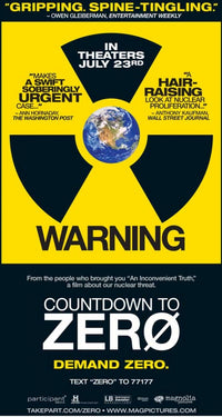 Countdown to Zero Movie Poster Print featuring thought-provoking imagery.