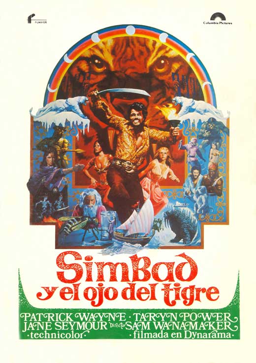 Sinbad and the Eye of the Tiger Movie Poster Print showcasing classic adventure.