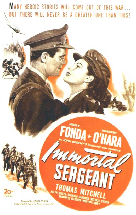 Immortal Sergeant Movie Poster Print showcasing cinematic art.