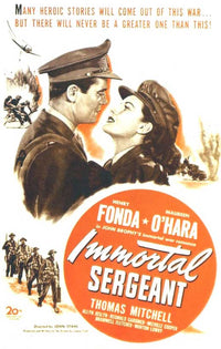 Immortal Sergeant Movie Poster Print showcasing cinematic art.