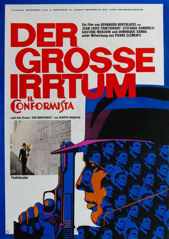 The Conformist Movie Poster Print showcasing iconic film art.