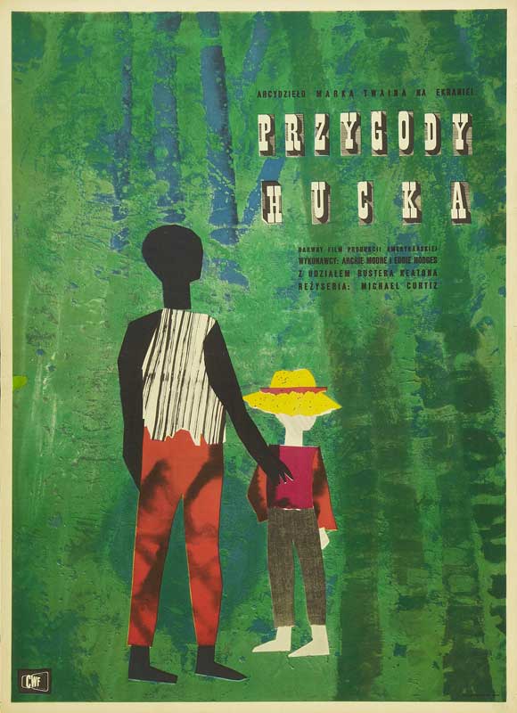 The Adventures of Huckleberry Finn movie poster print featuring classic literary themes.